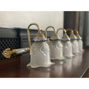 Feiss Pasquale Wall 5 Light Vanity Sconce Vintage Deco Style